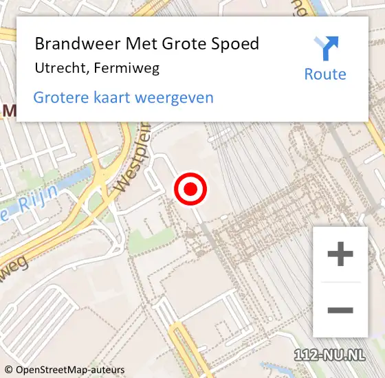 Locatie op kaart van de 112 melding: Brandweer Met Grote Spoed Naar Utrecht, Daalseplein op 21 januari 2020 11:35