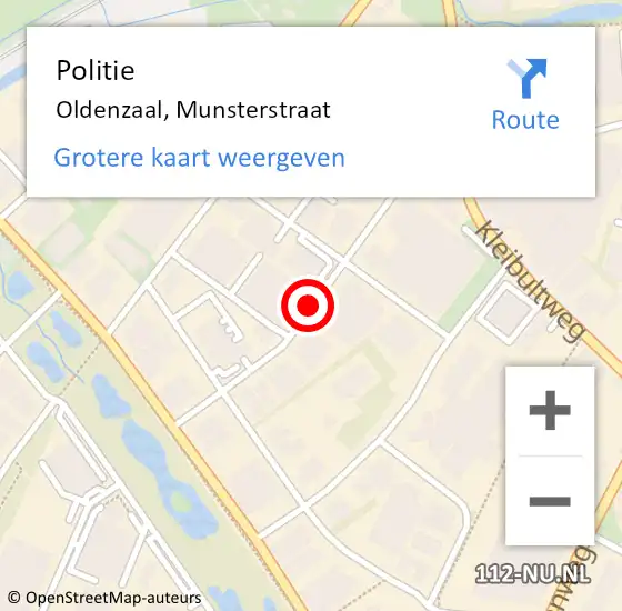 Locatie op kaart van de 112 melding: Politie Oldenzaal, Munsterstraat op 28 januari 2020 16:58