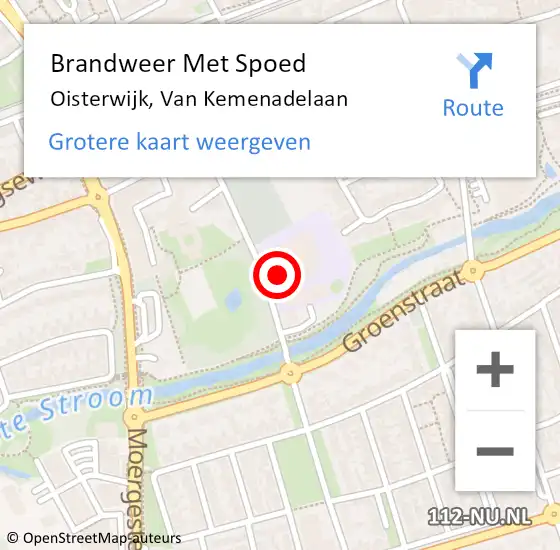 Locatie op kaart van de 112 melding: Brandweer Met Spoed Naar Oisterwijk, Van Kemenadelaan op 10 februari 2020 07:36