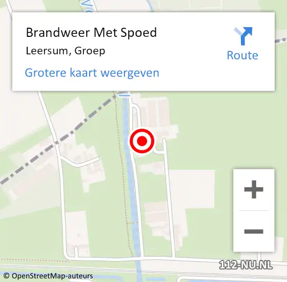 Locatie op kaart van de 112 melding: Brandweer Met Spoed Naar Leersum, Groep op 12 februari 2020 08:04