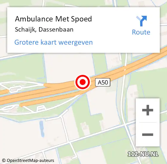 Locatie op kaart van de 112 melding: Ambulance Met Spoed Naar Schaijk, Dassenbaan op 12 februari 2020 23:25