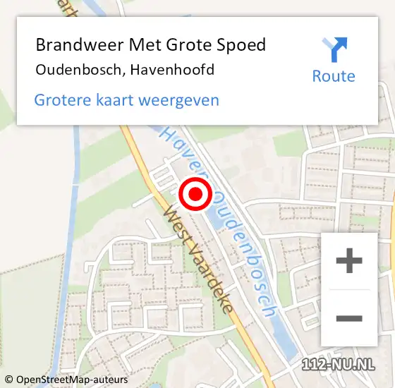 Locatie op kaart van de 112 melding: Brandweer Met Grote Spoed Naar Oudenbosch, Havenhoofd op 22 februari 2020 16:26