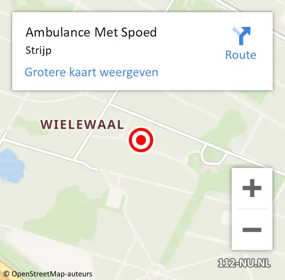 Locatie op kaart van de 112 melding: Ambulance Met Spoed Naar Strijp op 3 maart 2020 21:15
