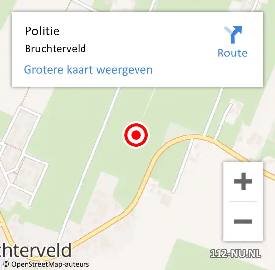 Locatie op kaart van de 112 melding: Politie Bruchterveld op 6 maart 2020 17:04