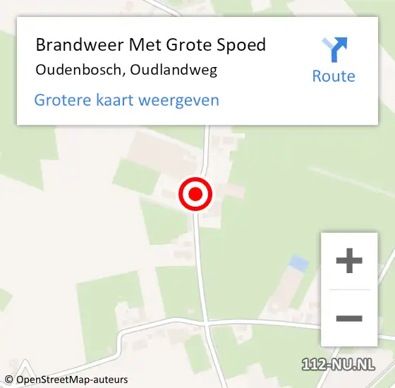 Locatie op kaart van de 112 melding: Brandweer Met Grote Spoed Naar Oudenbosch, Oudlandweg op 8 maart 2020 16:49