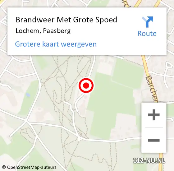 Locatie op kaart van de 112 melding: Brandweer Met Grote Spoed Naar Lochem, Paasberg op 9 maart 2020 15:13