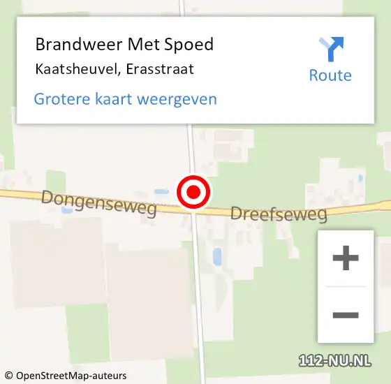 Locatie op kaart van de 112 melding: Brandweer Met Spoed Naar Kaatsheuvel, Erasstraat op 12 maart 2020 12:37