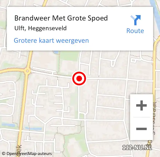 Locatie op kaart van de 112 melding: Brandweer Met Grote Spoed Naar Ulft, Heggenseveld op 30 september 2013 15:16