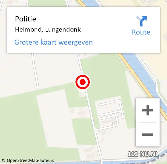 Locatie op kaart van de 112 melding: Politie Helmond, Lungendonk op 14 maart 2020 16:17