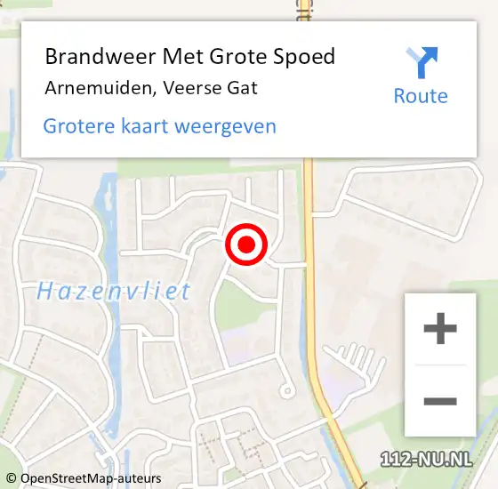 Locatie op kaart van de 112 melding: Brandweer Met Grote Spoed Naar Arnemuiden, Veerse Gat op 14 maart 2020 16:17