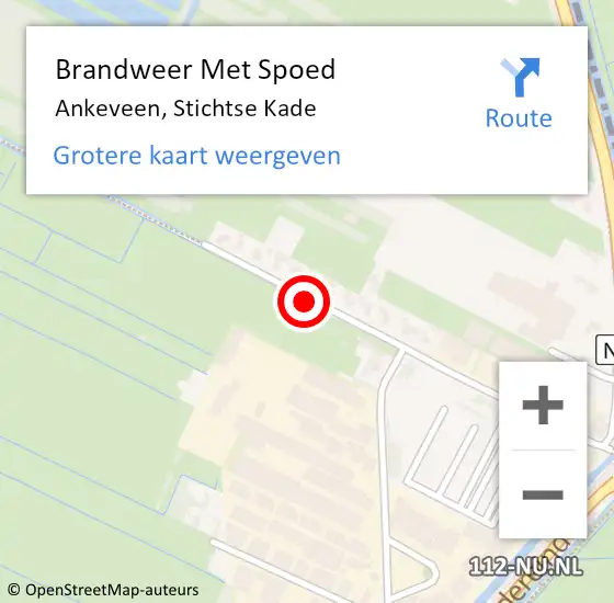Locatie op kaart van de 112 melding: Brandweer Met Spoed Naar Ankeveen, Stichtse Kade op 16 maart 2020 08:15