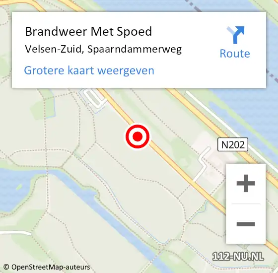 Locatie op kaart van de 112 melding: Brandweer Met Spoed Naar Velsen-Zuid, Spaarndammerweg op 16 maart 2020 22:12