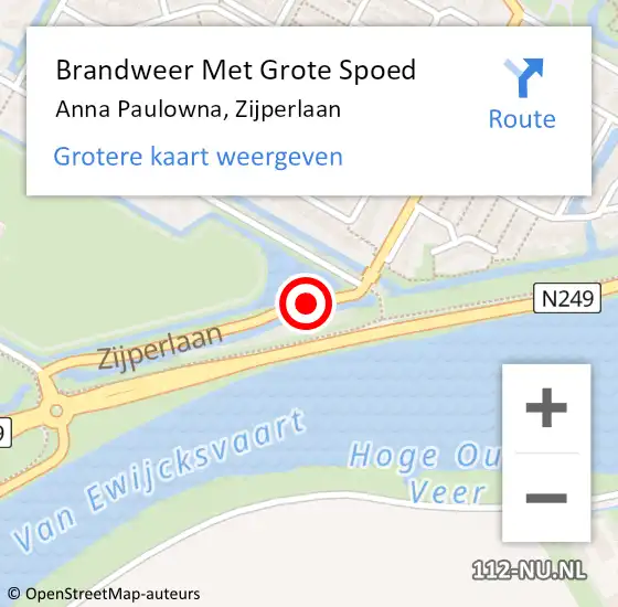 Locatie op kaart van de 112 melding: Brandweer Met Grote Spoed Naar Anna Paulowna, Zijperlaan op 26 maart 2020 06:36