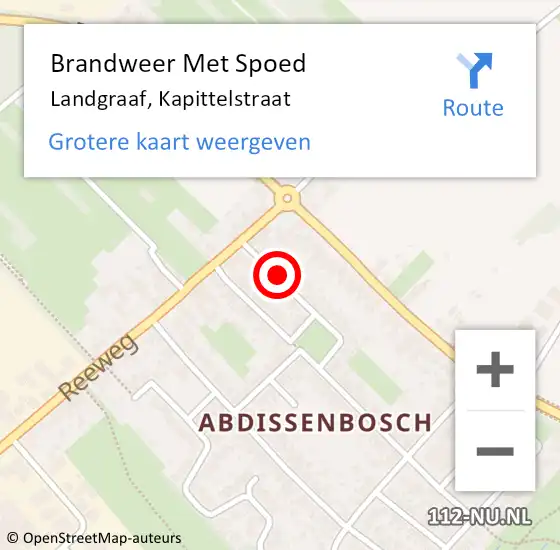 Locatie op kaart van de 112 melding: Brandweer Met Spoed Naar Landgraaf, Kapittelstraat op 28 maart 2020 14:21