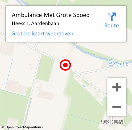 Locatie op kaart van de 112 melding: Ambulance Met Grote Spoed Naar Heesch, Aardenbaan op 29 maart 2020 03:03