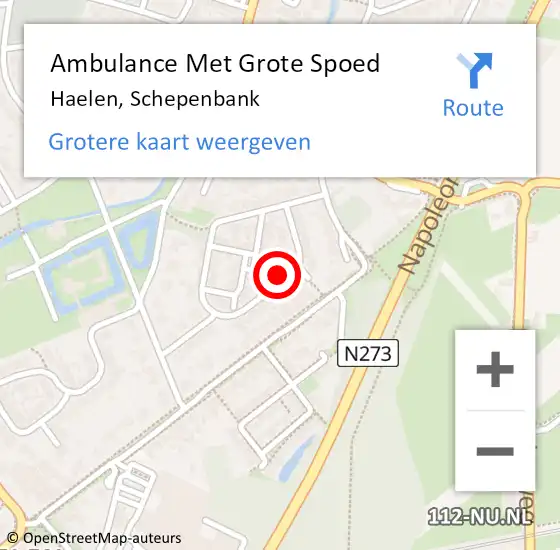 Locatie op kaart van de 112 melding: Ambulance Met Grote Spoed Naar Haelen, Schepenbank op 2 april 2020 21:28