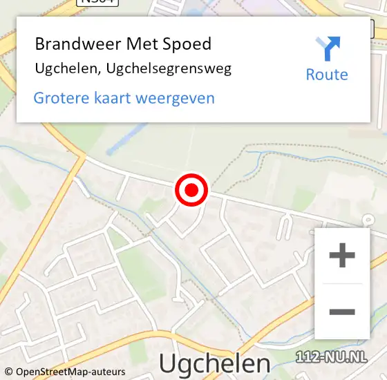 Locatie op kaart van de 112 melding: Brandweer Met Spoed Naar Ugchelen, Ugchelsegrensweg op 9 april 2020 20:00