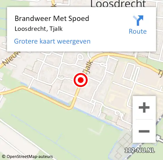 Locatie op kaart van de 112 melding: Brandweer Met Spoed Naar Loosdrecht, Tjalk op 11 april 2020 19:27