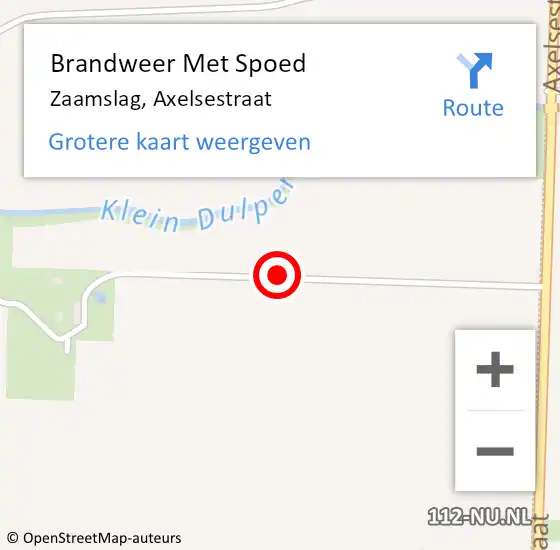 Locatie op kaart van de 112 melding: Brandweer Met Spoed Naar Zaamslag, Axelsestraat op 11 april 2020 21:17