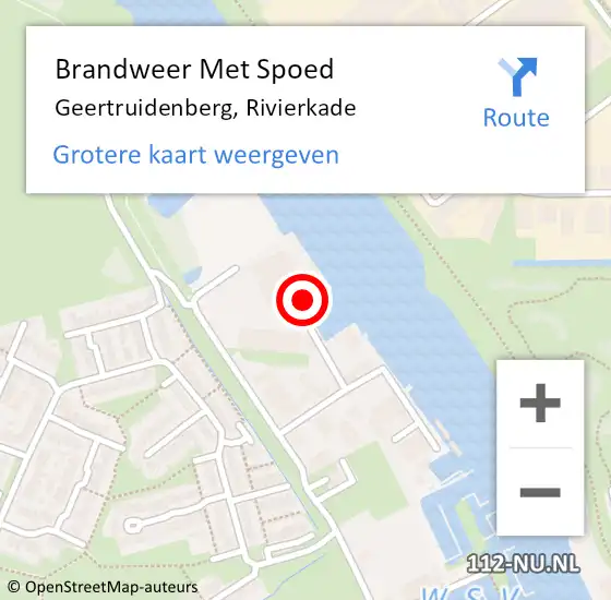 Locatie op kaart van de 112 melding: Brandweer Met Spoed Naar Geertruidenberg, Rivierkade op 3 mei 2014 21:17