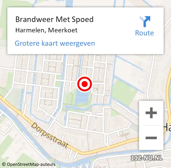 Locatie op kaart van de 112 melding: Brandweer Met Spoed Naar Harmelen, Meerkoet op 14 april 2020 19:21