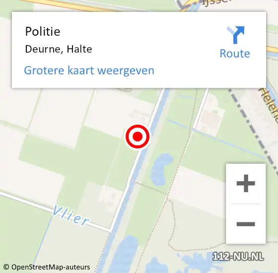 Locatie op kaart van de 112 melding: Politie Deurne, Halte op 20 april 2020 13:44