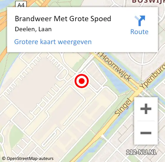 Locatie op kaart van de 112 melding: Brandweer Met Grote Spoed Naar Deelen, Laan op 22 april 2020 21:38