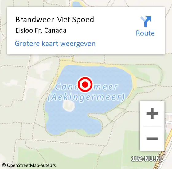 Locatie op kaart van de 112 melding: Brandweer Met Spoed Naar Elsloo Fr, Canada op 24 april 2020 15:24