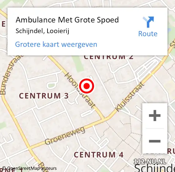 Locatie op kaart van de 112 melding: Ambulance Met Grote Spoed Naar Schijndel, Looierij op 28 april 2020 11:12