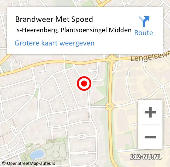 Locatie op kaart van de 112 melding: Brandweer Met Spoed Naar 's-Heerenberg, Plantsoensingel Midden op 10 mei 2020 20:59