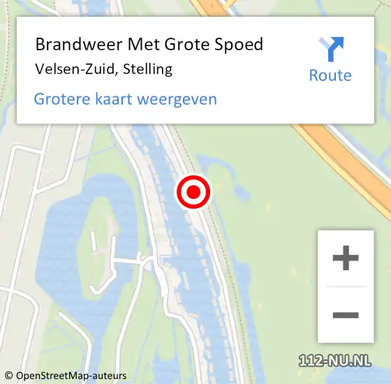 Locatie op kaart van de 112 melding: Brandweer Met Grote Spoed Naar Velsen-Zuid, Stelling op 10 mei 2020 23:50