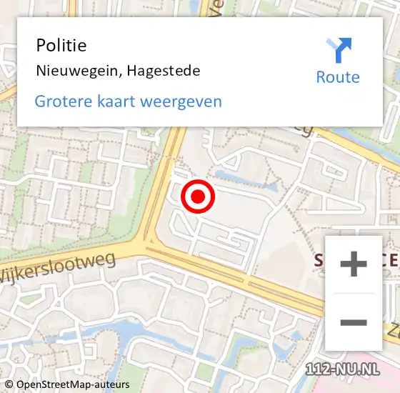 Locatie op kaart van de 112 melding: Politie Nieuwegein, Hagestede op 17 mei 2020 20:32