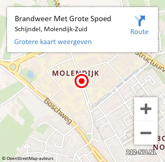 Locatie op kaart van de 112 melding: Brandweer Met Grote Spoed Naar Schijndel, Molendijk-Zuid op 18 mei 2020 19:13