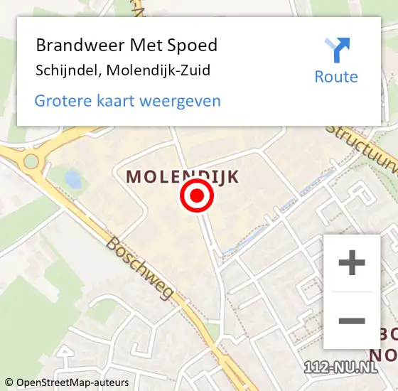 Locatie op kaart van de 112 melding: Brandweer Met Spoed Naar Schijndel, Molendijk-Zuid op 18 mei 2020 19:26