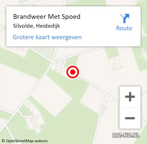 Locatie op kaart van de 112 melding: Brandweer Met Spoed Naar Silvolde, Heidedijk op 7 mei 2014 07:21