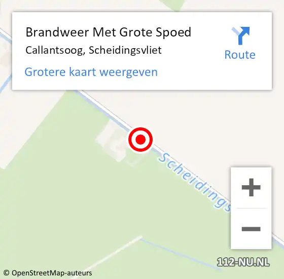 Locatie op kaart van de 112 melding: Brandweer Met Grote Spoed Naar Callantsoog, Scheidingsvliet op 20 mei 2020 18:31