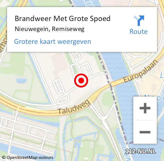 Locatie op kaart van de 112 melding: Brandweer Met Grote Spoed Naar Nieuwegein, Remiseweg op 21 mei 2020 21:46