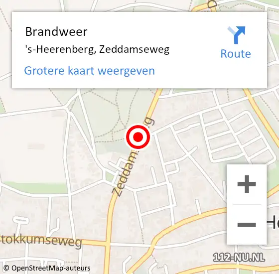 Locatie op kaart van de 112 melding: Brandweer 's-Heerenberg, Zeddamseweg op 25 mei 2020 13:34