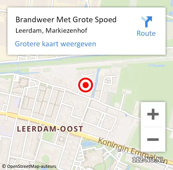 Locatie op kaart van de 112 melding: Brandweer Met Grote Spoed Naar Leerdam, Markiezenhof op 28 mei 2020 09:04