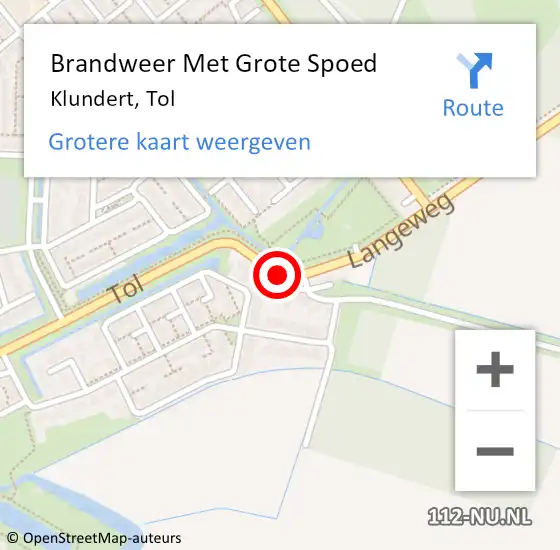 Locatie op kaart van de 112 melding: Brandweer Met Grote Spoed Naar Klundert, Tol op 28 mei 2020 16:11