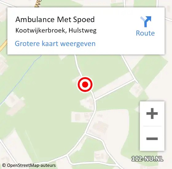 Locatie op kaart van de 112 melding: Ambulance Met Spoed Naar Kootwijkerbroek, Hulstweg op 2 juni 2020 22:09