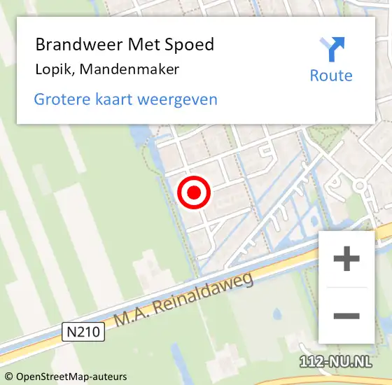 Locatie op kaart van de 112 melding: Brandweer Met Spoed Naar Lopik, Mandenmaker op 2 juni 2020 22:52