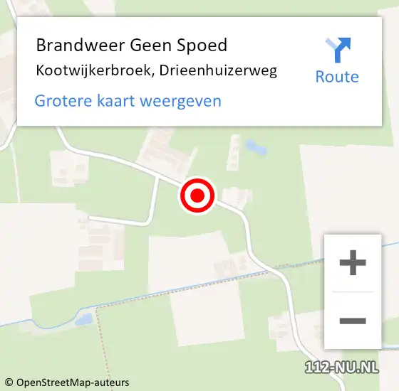 Locatie op kaart van de 112 melding: Brandweer Geen Spoed Naar Kootwijkerbroek, Drieenhuizerweg op 3 juni 2020 19:56