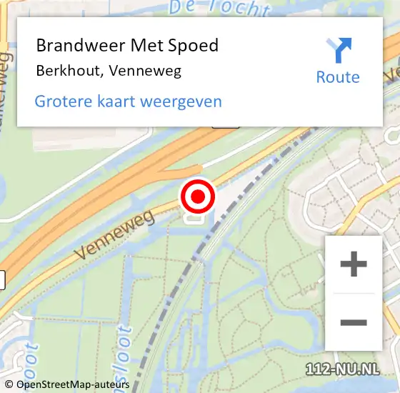 Locatie op kaart van de 112 melding: Brandweer Met Spoed Naar Berkhout, Venneweg op 12 juni 2020 12:10