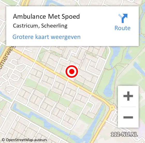 Locatie op kaart van de 112 melding: Ambulance Met Spoed Naar Castricum, Scheerling op 12 juni 2020 15:10