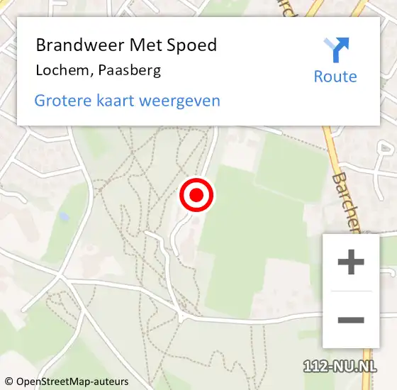 Locatie op kaart van de 112 melding: Brandweer Met Spoed Naar Lochem, Paasberg op 15 juni 2020 22:11