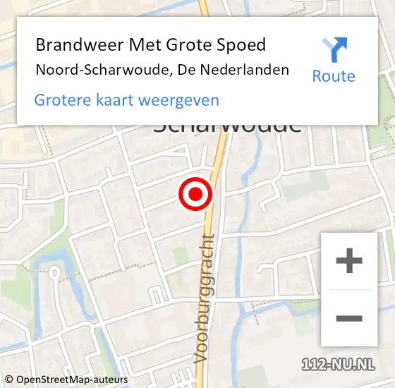 Locatie op kaart van de 112 melding: Brandweer Met Grote Spoed Naar Noord-Scharwoude, De Nederlanden op 16 juni 2020 11:24