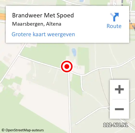 Locatie op kaart van de 112 melding: Brandweer Met Spoed Naar Maarsbergen, Altena op 9 mei 2014 19:43