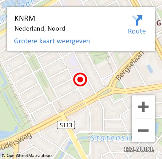 Locatie op kaart van de 112 melding: KNRM Nederland, Noord op 18 juni 2020 09:52