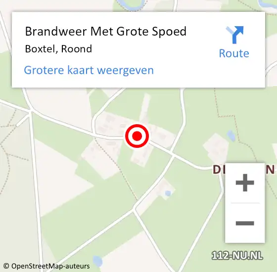 Locatie op kaart van de 112 melding: Brandweer Met Grote Spoed Naar Boxtel, Roond op 19 juni 2020 09:27